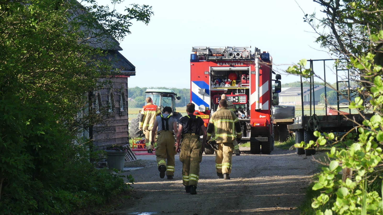 Politie merkt brand op in Callantsoog .